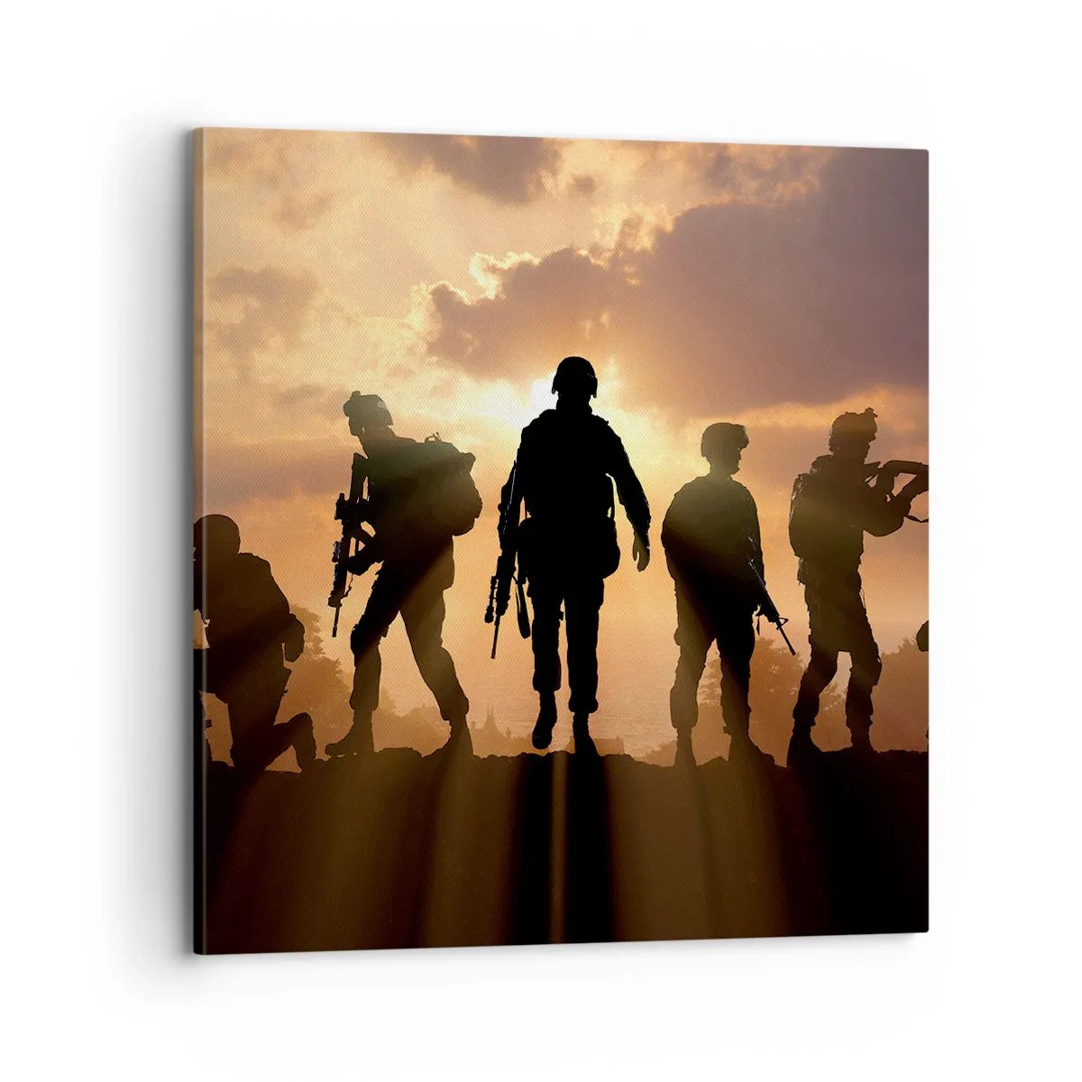 Schilderen op canvas - Brothers in arms - 70x70 cm