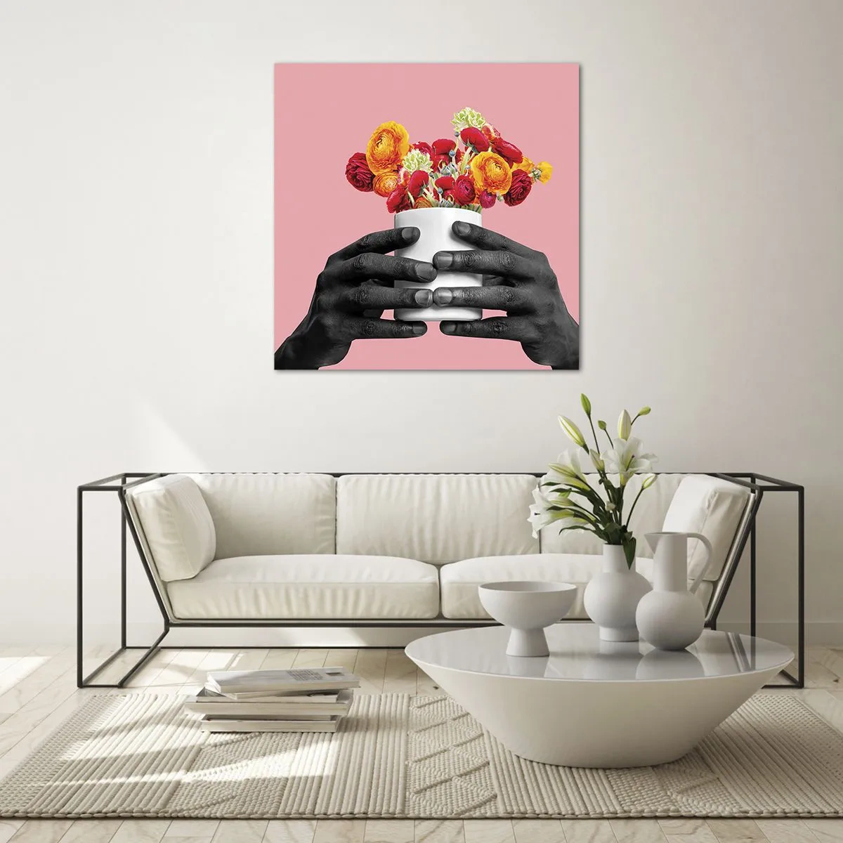 Schilderen op glas - De apotheose van het leven - 30x30 cm