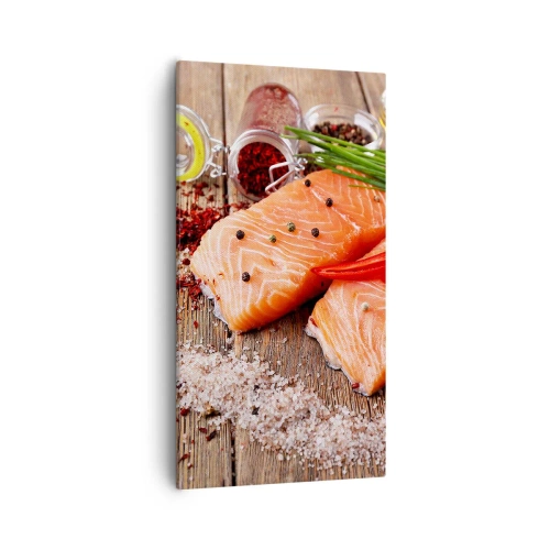 Schilderen op canvas - Noors avontuur in de keuken - 55x100 cm