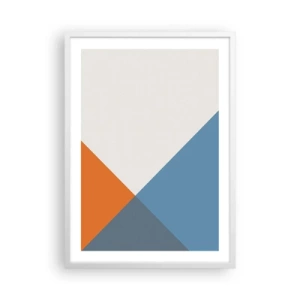 Poster in een witte lijst - In een hoekje… - 50x70 cm