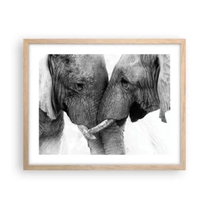 Een poster in een licht eiken lijst - Oprechte bekentenis - 50x40 cm