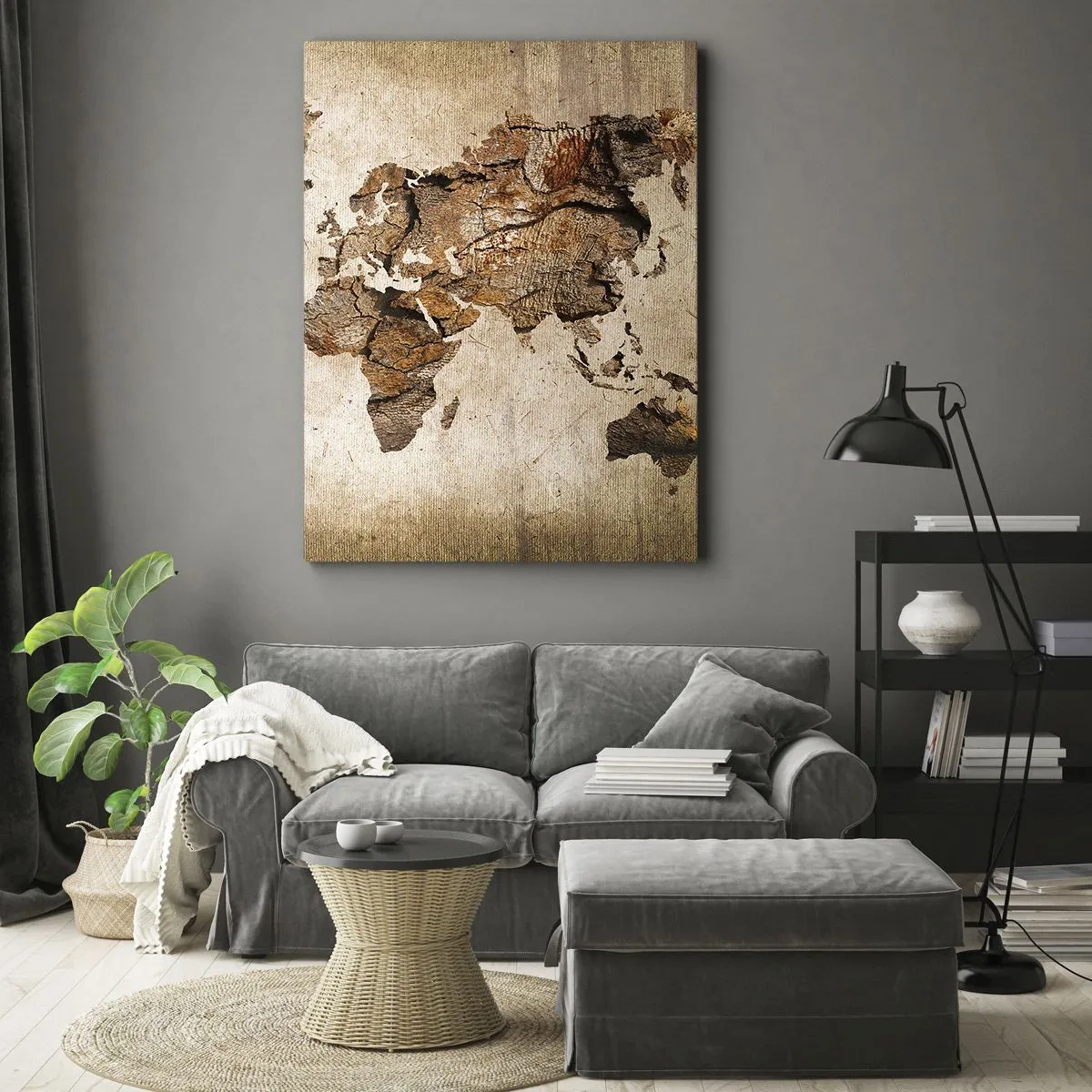 Schilderen op canvas - Ontdekking van de wereld - 50x70 cm