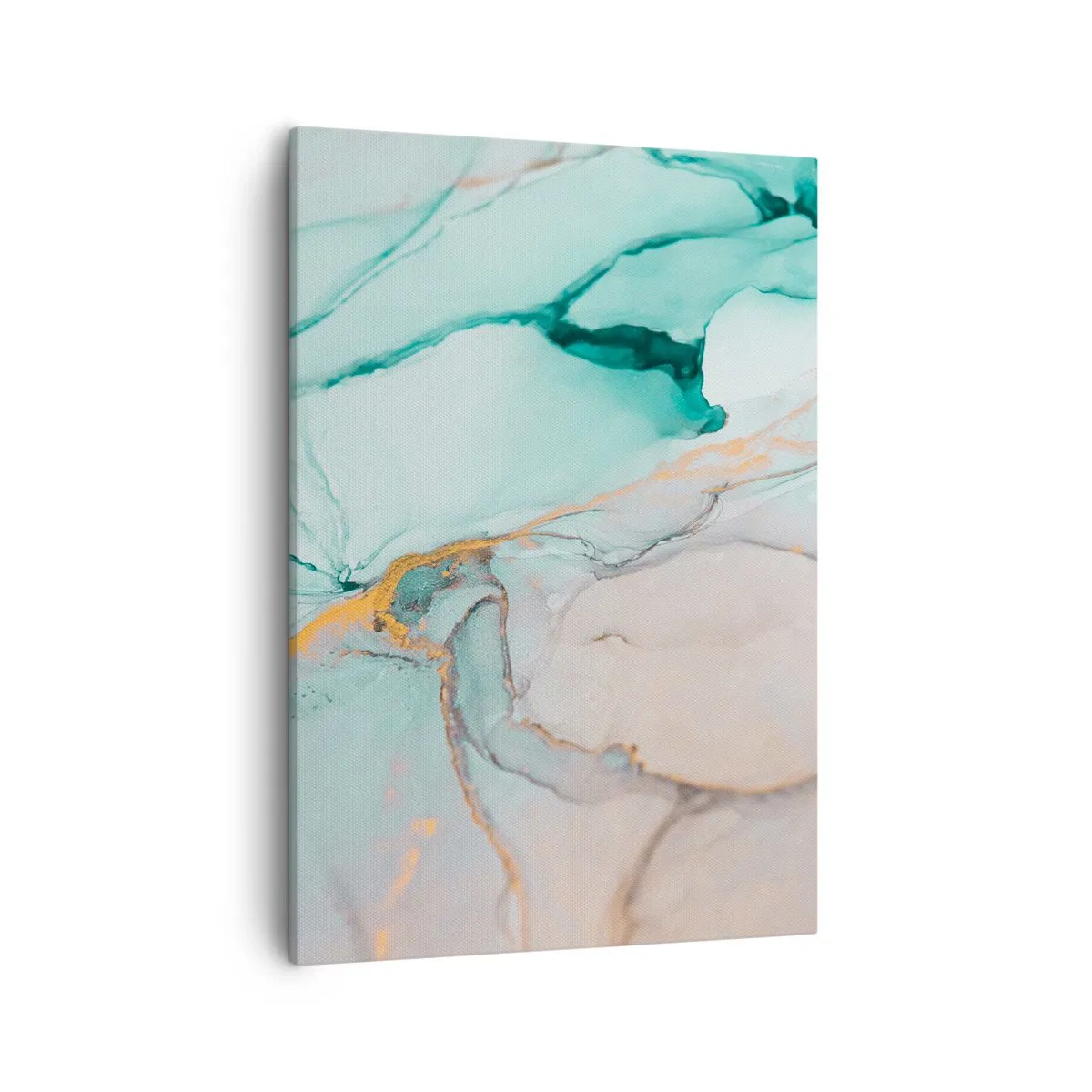 Schilderen op canvas - Een dans van vormen en kleuren - 50x70 cm