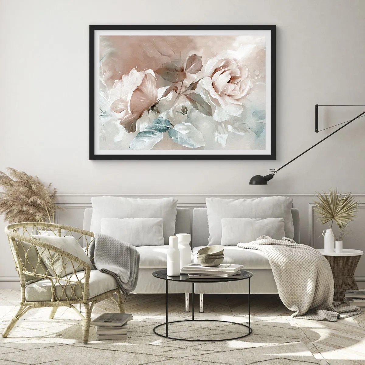 Poster in een zwarte lijst - De geest van de romantiek - 70x50 cm