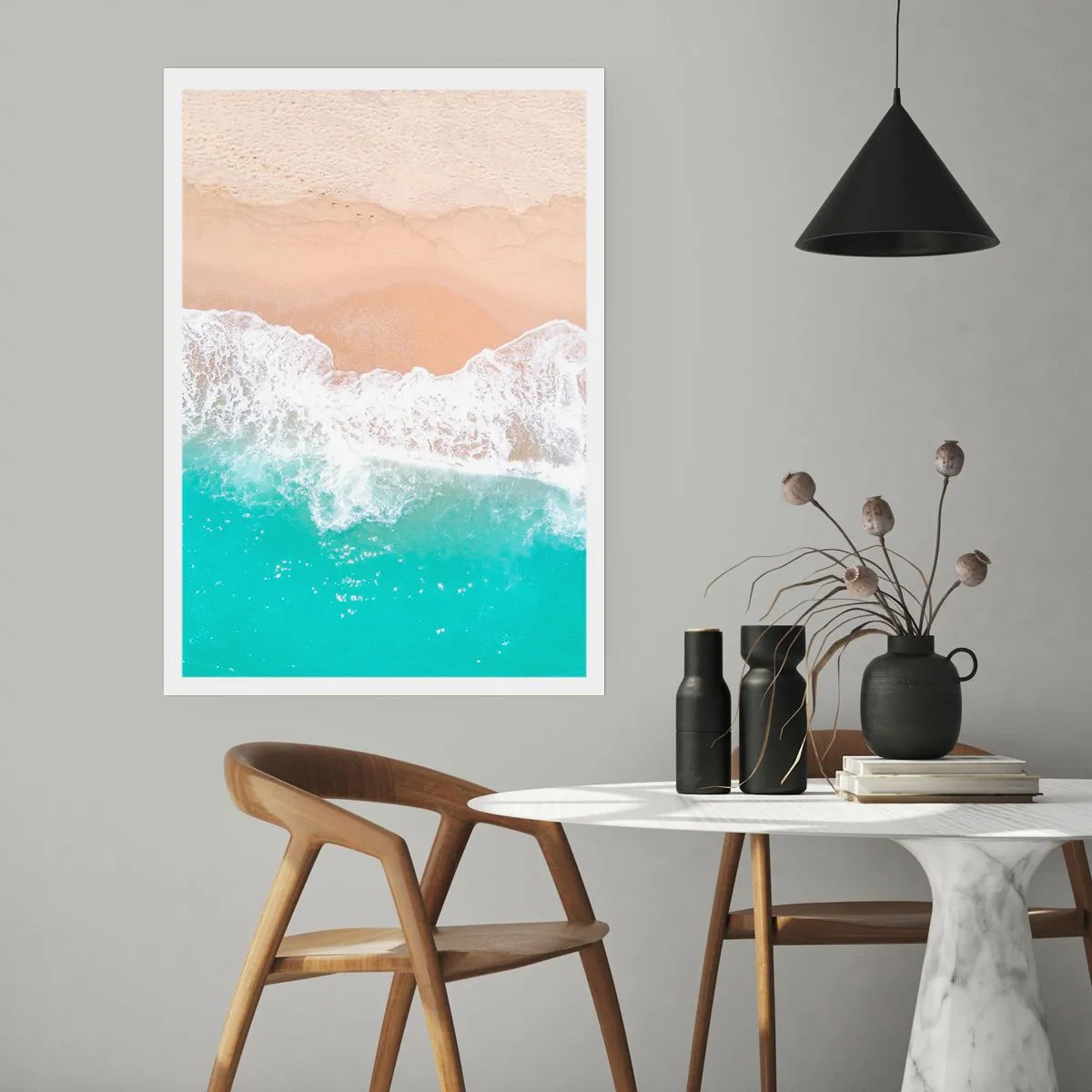 Poster - Een strelende aanraking - 70x100 cm