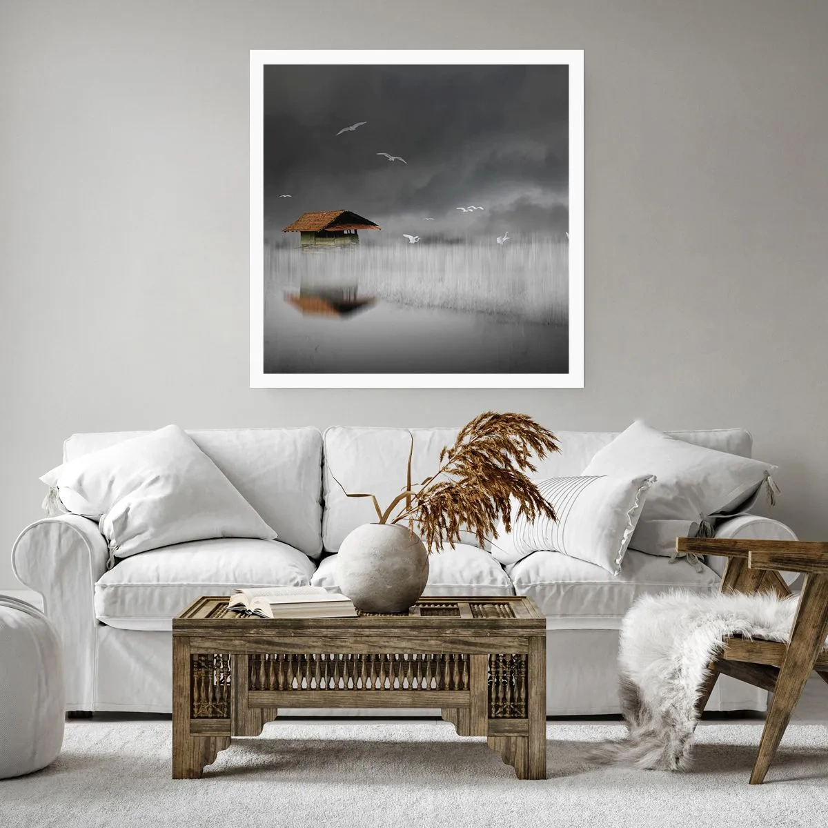 Poster - Beschutting tegen regen - 50x50 cm