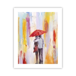 Poster - Laat het maar regenen - 40x50 cm