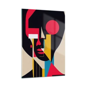 Schilderen op glas - Haar innerlijke wereld - 50x70 cm