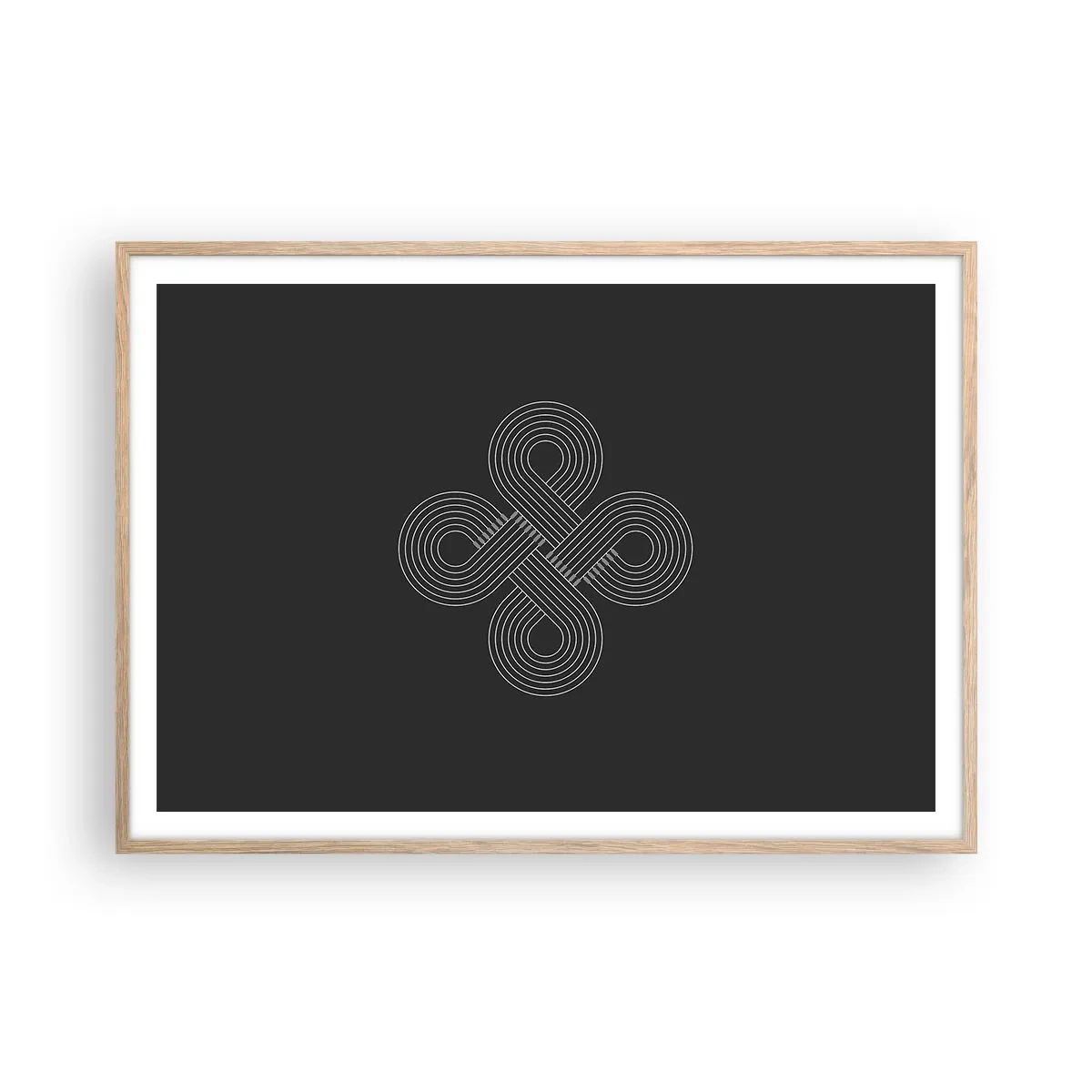 Een poster in een licht eiken lijst - In de Keltische geest - 100x70 cm