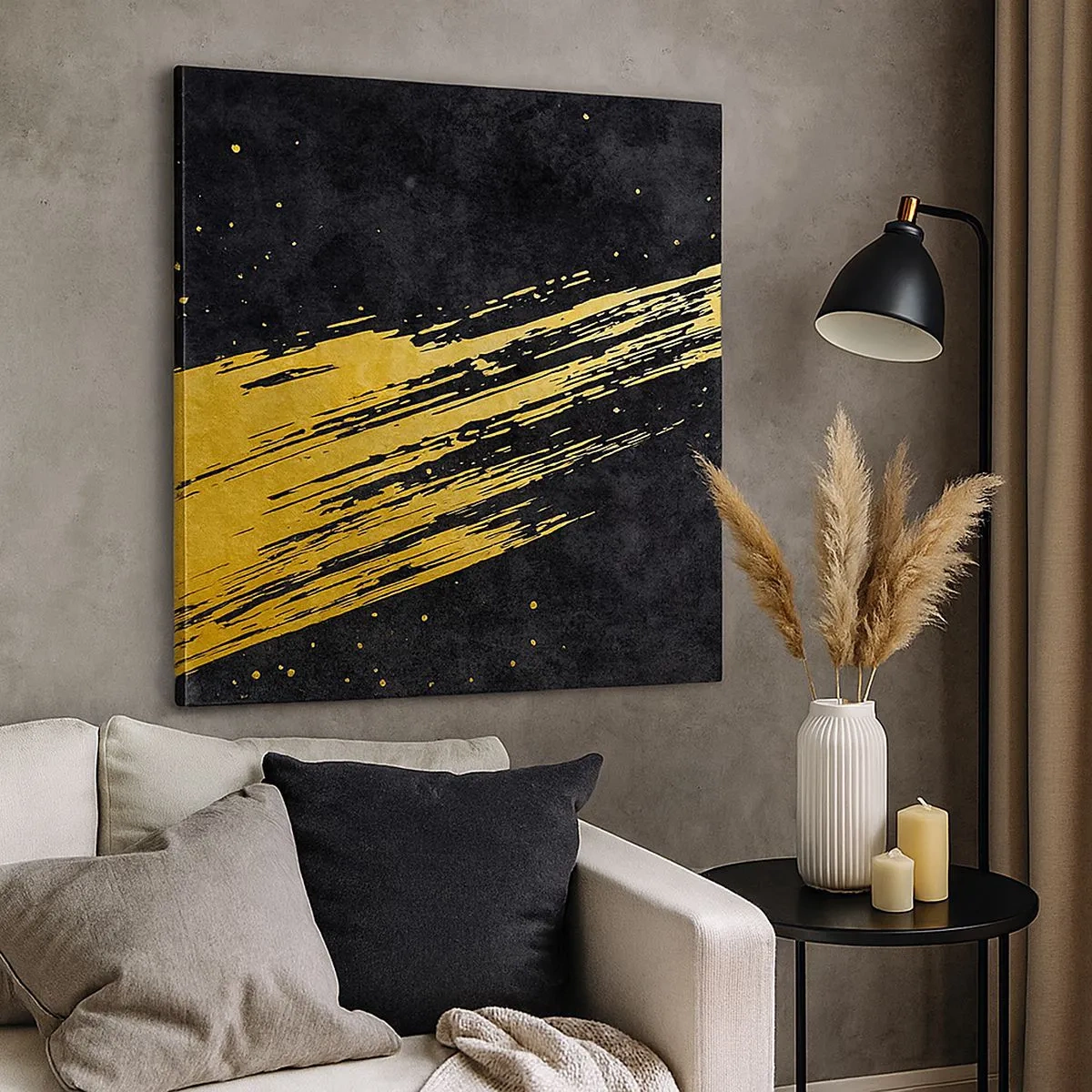 Schilderen op canvas - Spring in hyperruimte - 30x30 cm