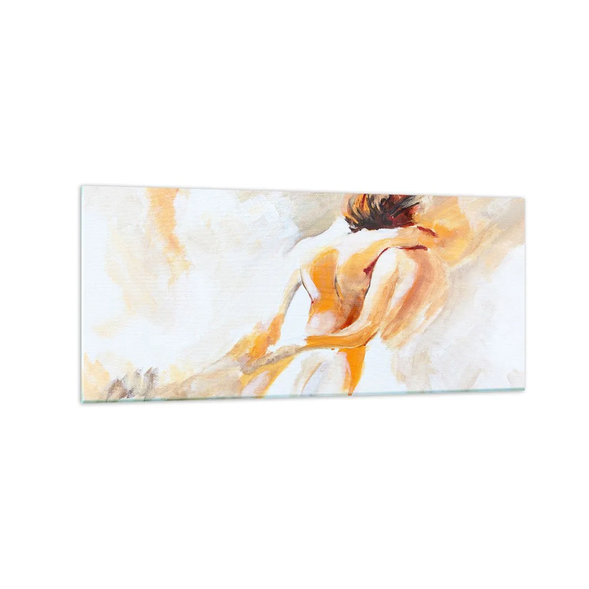 Schilderen op glas - In de lucht van nabijheid - 120x50 cm