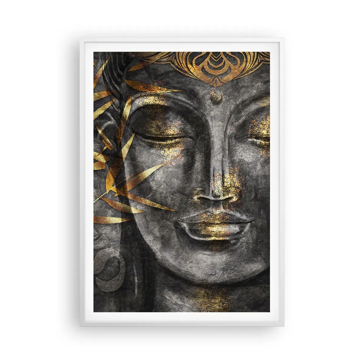 Poster in een witte lijst - Voel de rust - 70x100 cm