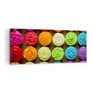 Schilderen op canvas - Elk anders - allemaal lekker  - 100x40 cm