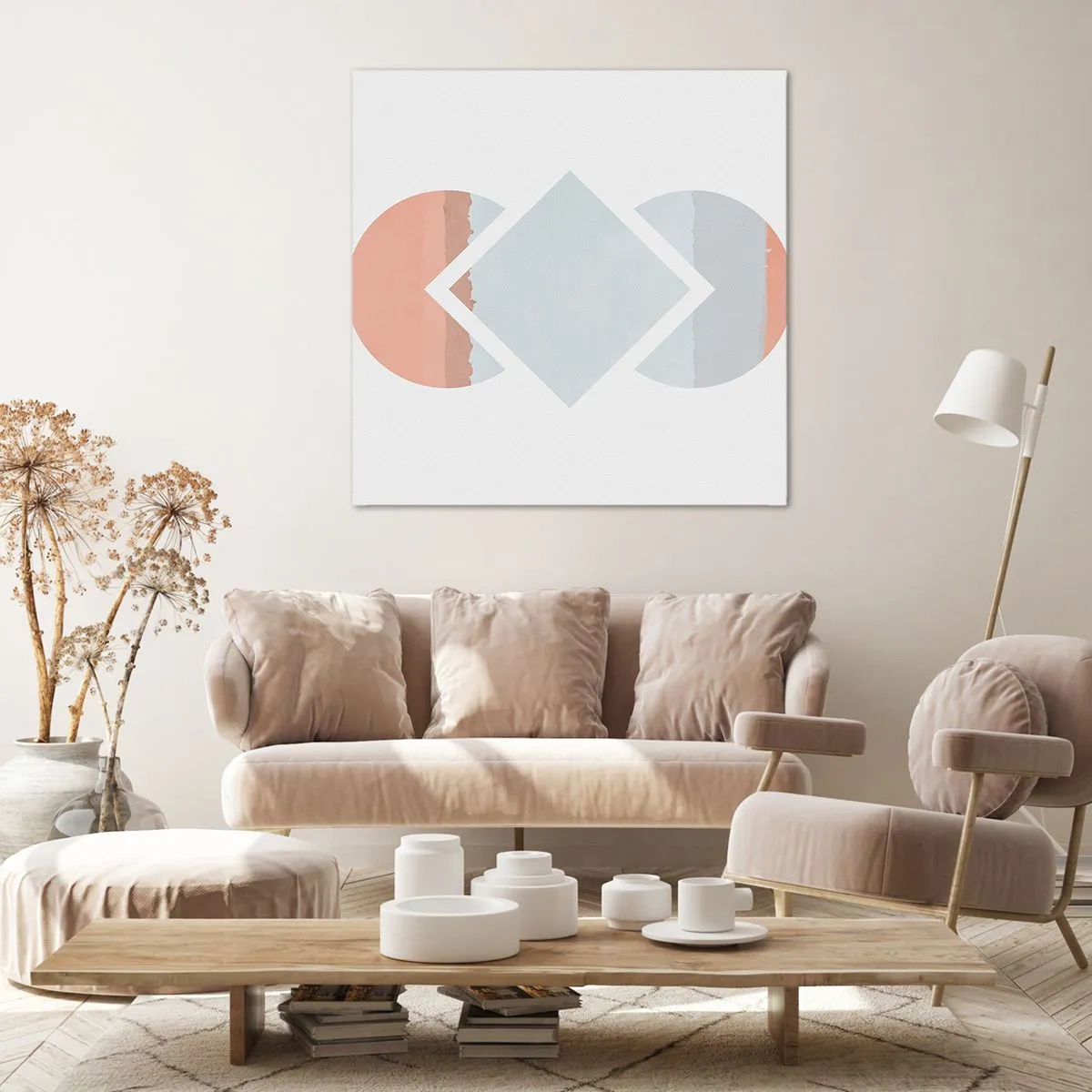 Schilderen op canvas - De situatie is duidelijk - 60x60 cm