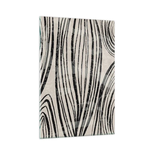 Schilderen op glas - Lijnoverstromingsvlakte - 80x120 cm