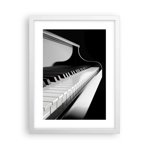 Poster in een witte lijst - Harmonie van vormen en kleuren - 30x40 cm