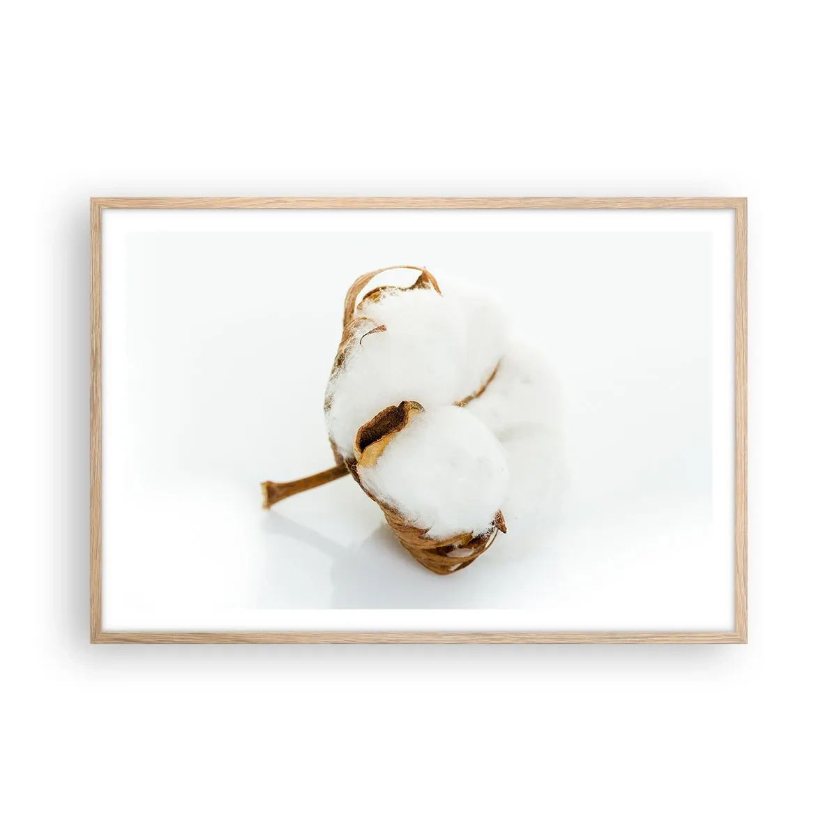Een poster in een licht eiken lijst - Zacht van aard - 91x61 cm