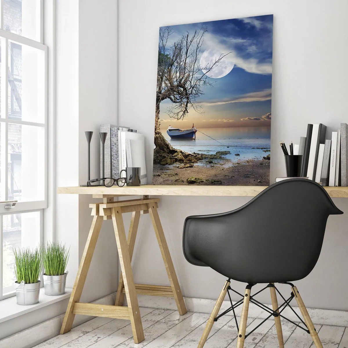 Schilderen op glas - Is dit het einde of het begin? - 50x70 cm