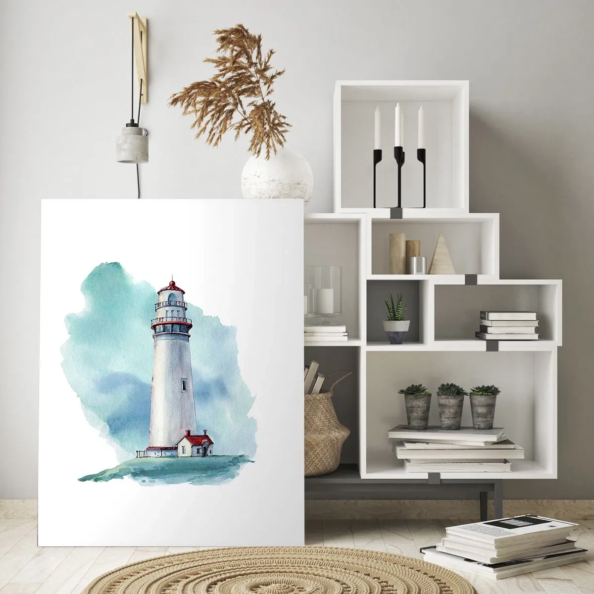 Schilderen op glas - Blue's zachtaardige zus - 80x120 cm