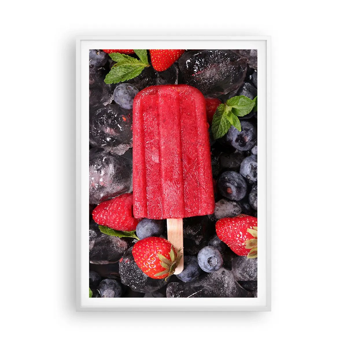 Poster in een witte lijst - De smaak van hete zomer - 70x100 cm