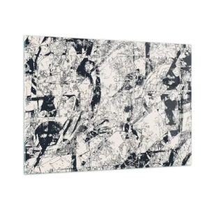 Schilderen op glas - Interpenetratie van tegenstellingen - 100x70 cm