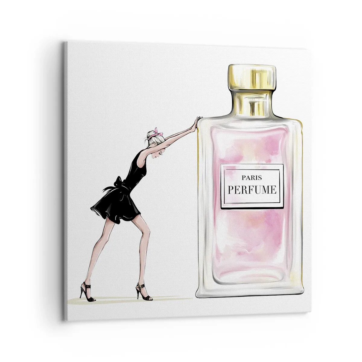 Schilderen op canvas - De essentie van vrouwelijkheid - 50x50 cm