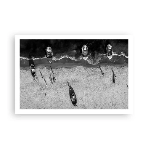 Poster - Nog steeds aan de oever… - 91x61 cm