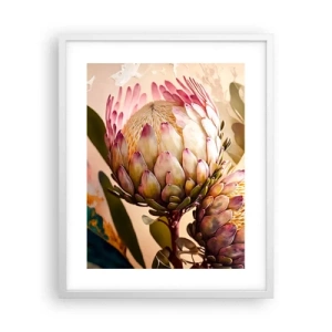 Poster in een witte lijst - Teeder omarmd - 40x50 cm