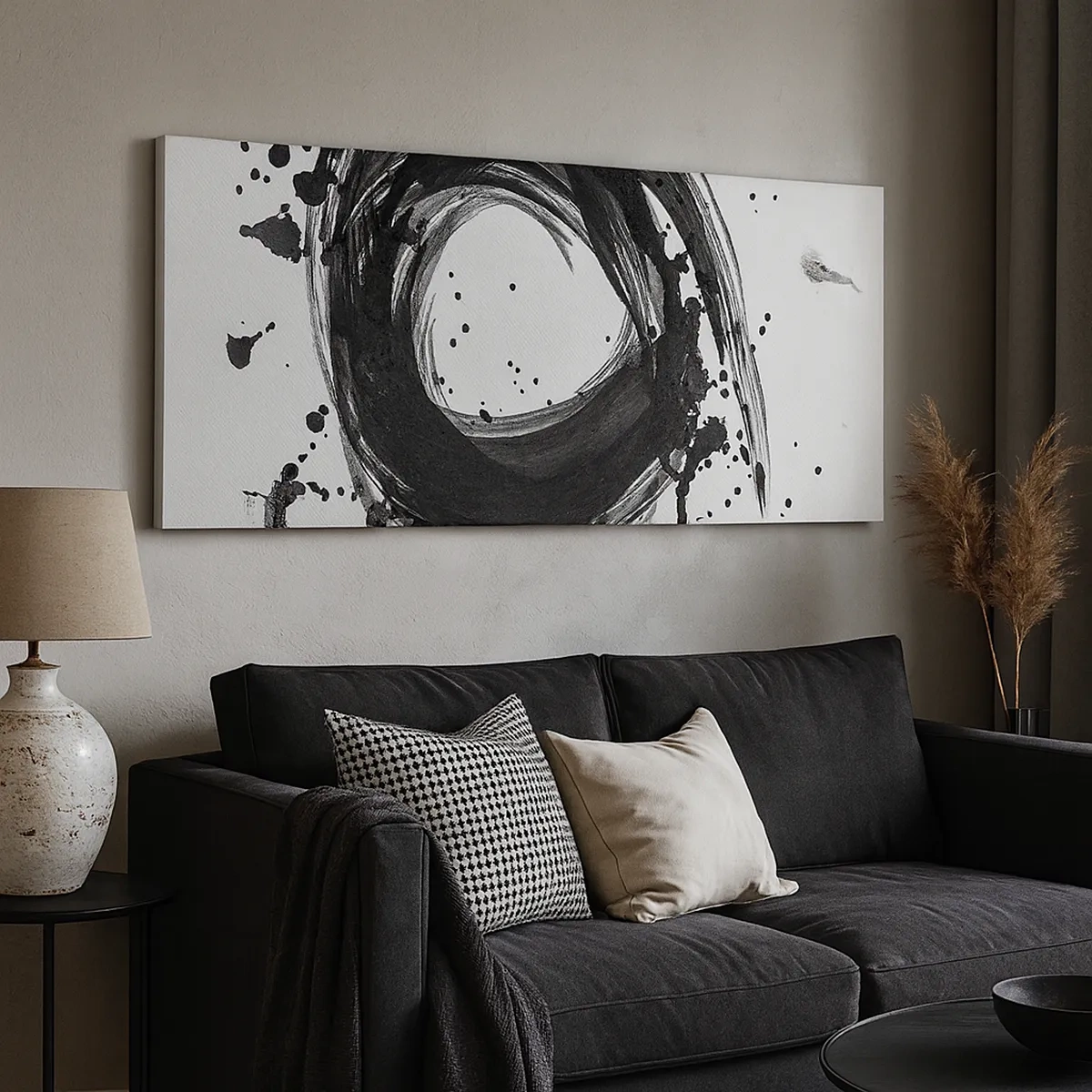 Schilderen op canvas - De draaikolk van de schepping - 30x30 cm