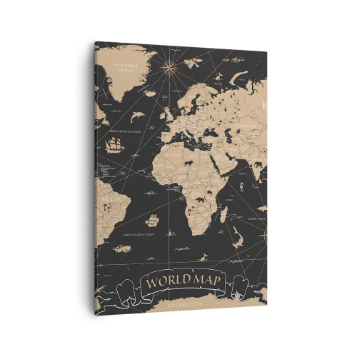 Schilderen op canvas - De grenzen van mijn wereld - 50x70 cm