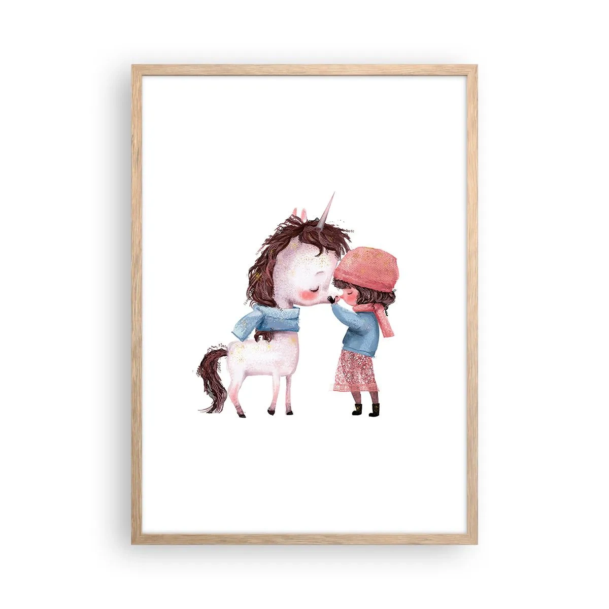 Een poster in een licht eiken lijst - Een winterverhaal - 50x70 cm