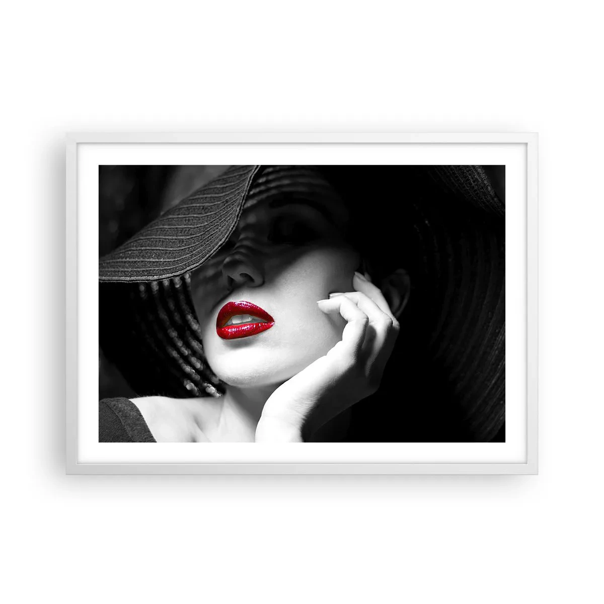 Poster in een witte lijst - Een studie in scharlaken - 70x50 cm