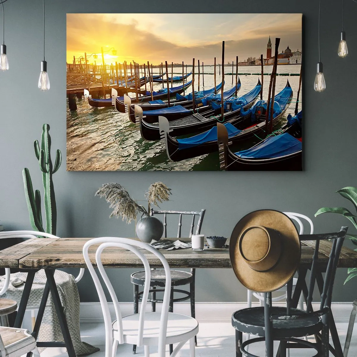Schilderen op canvas - Voordat de rumoer komt - 100x70 cm