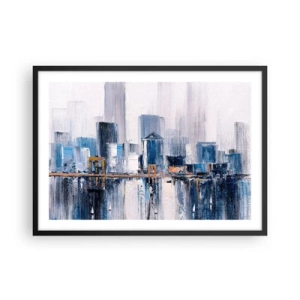 Poster in een zwarte lijst - New Yorkse impressie - 70x50 cm
