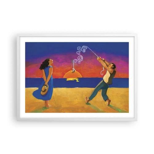 Poster in een witte lijst - Meer dan een sterretje uit de lucht - 70x50 cm