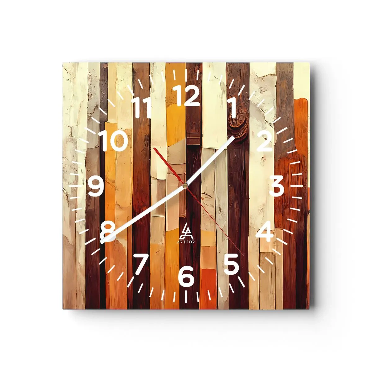 Wandklok - Klok - Anthem van de bosbomen - 40x40 cm