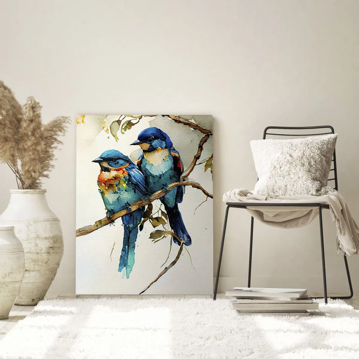 Schilderen op glas - Is hij boos geworden? - 50x70 cm