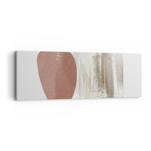 Schilderen op canvas - Abstracte zuilengalerij - 90x30 cm