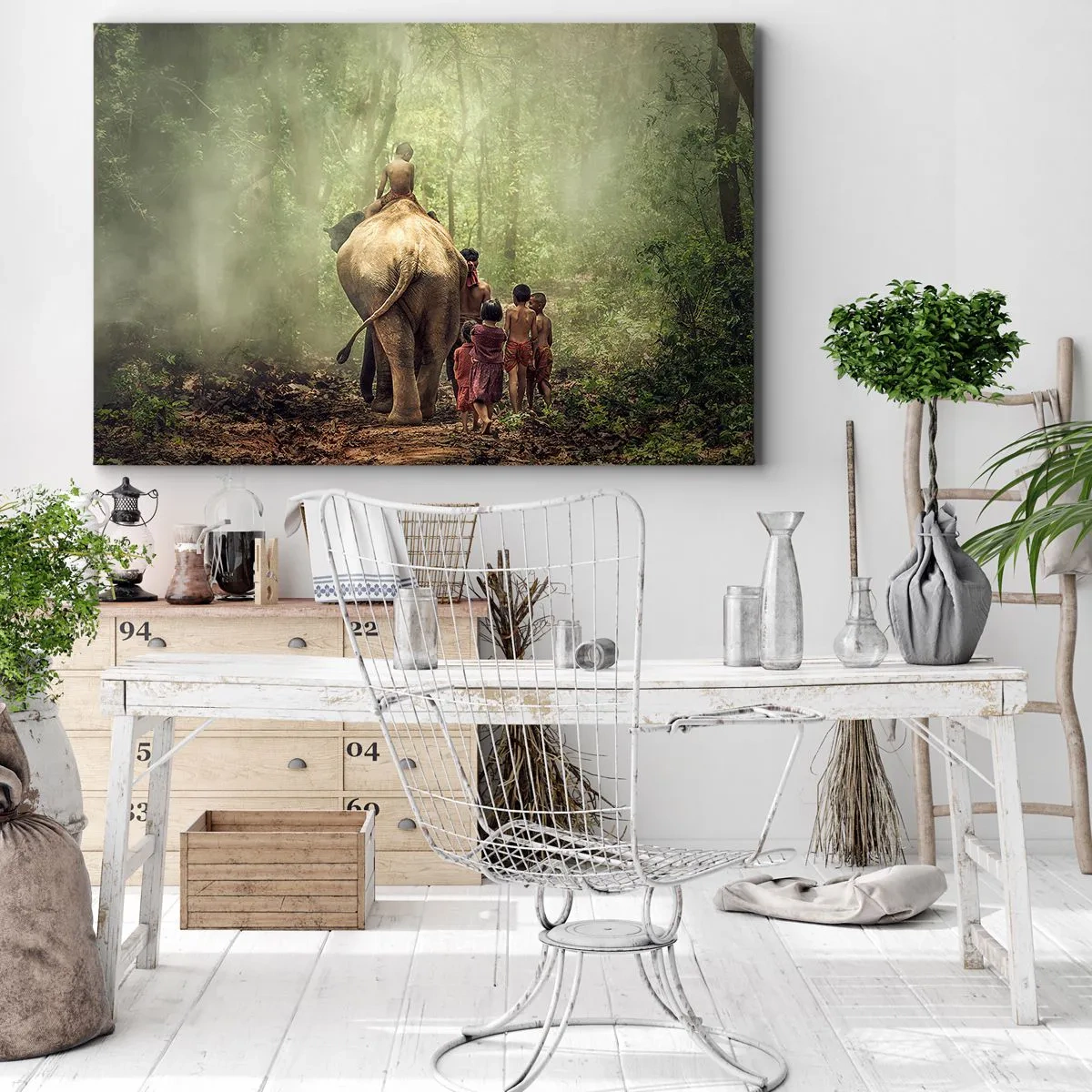 Schilderen op canvas - Nieuw Jungle Boek - 120x80 cm
