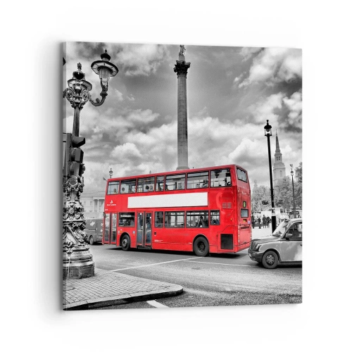 Schilderen op canvas - De echte bloedbaan van de stad - 70x70 cm