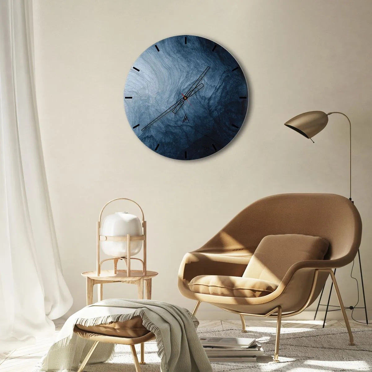 Wandklok - Klok - diep reiken - 40x40 cm