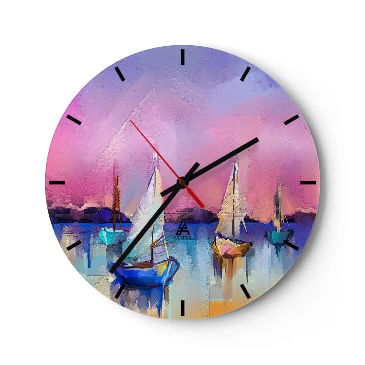 Wandklok - Klok - Richting: breed water - 40x40 cm