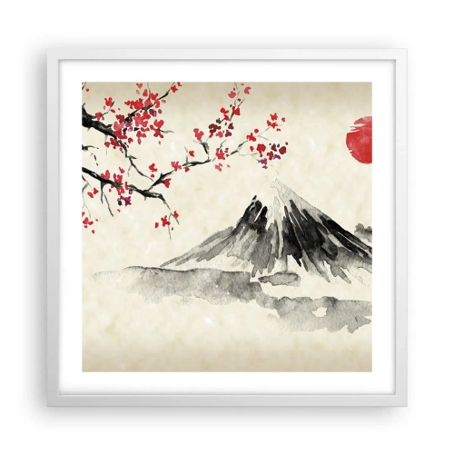 Poster in een witte lijst - Houd van Japan - 50x50 cm