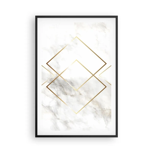 Poster in een zwarte lijst - Een uitzicht tot in het oneindige - 61x91 cm