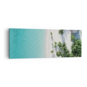 Schilderen op canvas - Een vakantie in het paradijs - 140x50 cm