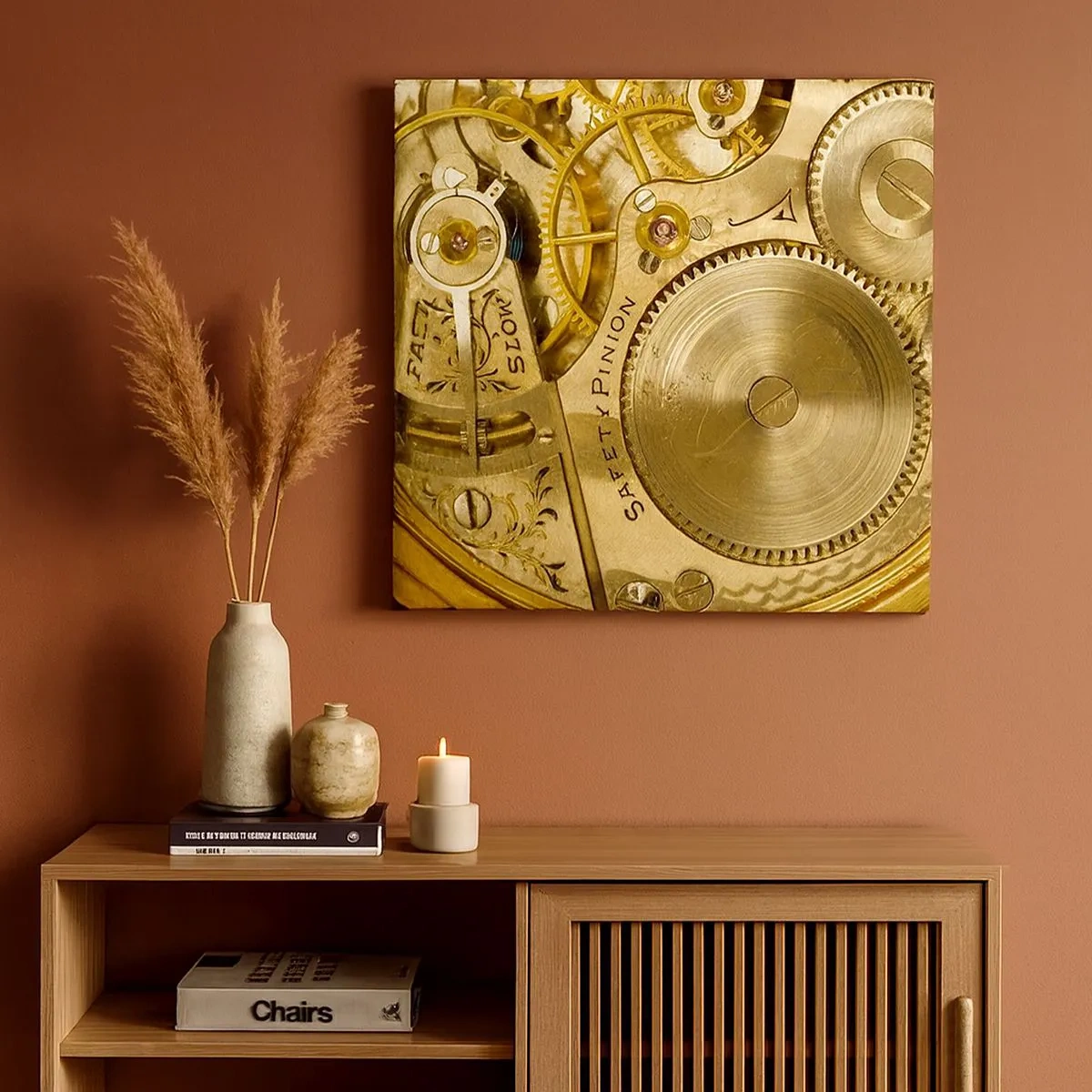 Schilderen op canvas - Ga met de tijd mee - 30x30 cm