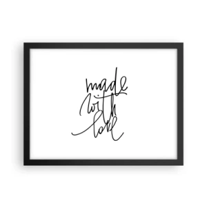 Poster in een zwarte lijst - Het beste merk - 40x30 cm