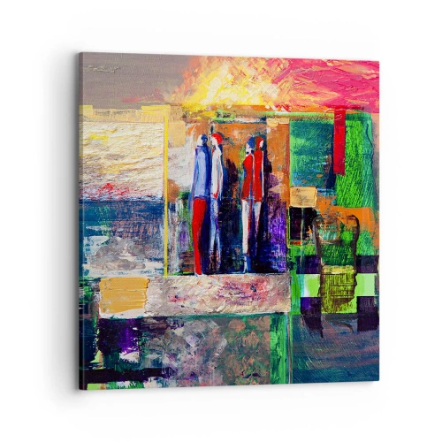 Schilderen op canvas - Relaties en emoties - 70x70 cm