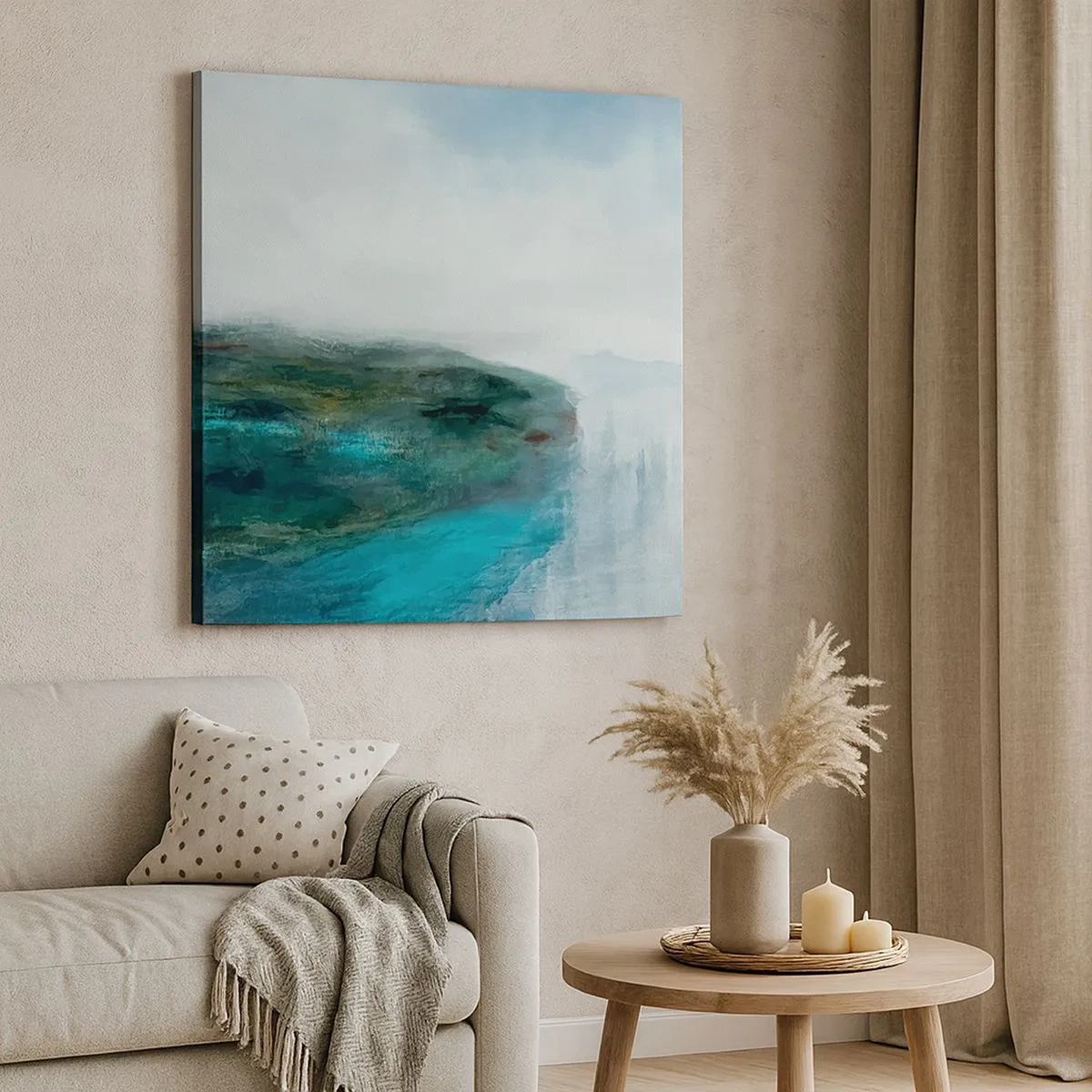 Schilderen op canvas - Nautische abstractie - 30x30 cm