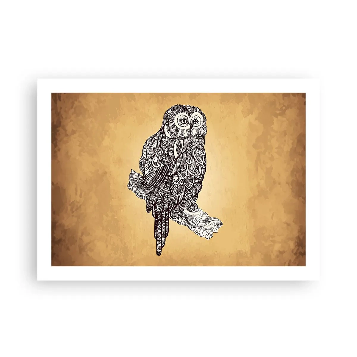 Poster - Ingewikkelde ornamenten van wijsheid - 70x50 cm